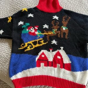 Amanda Smith vintage-style “ugly Christmas sweater.”